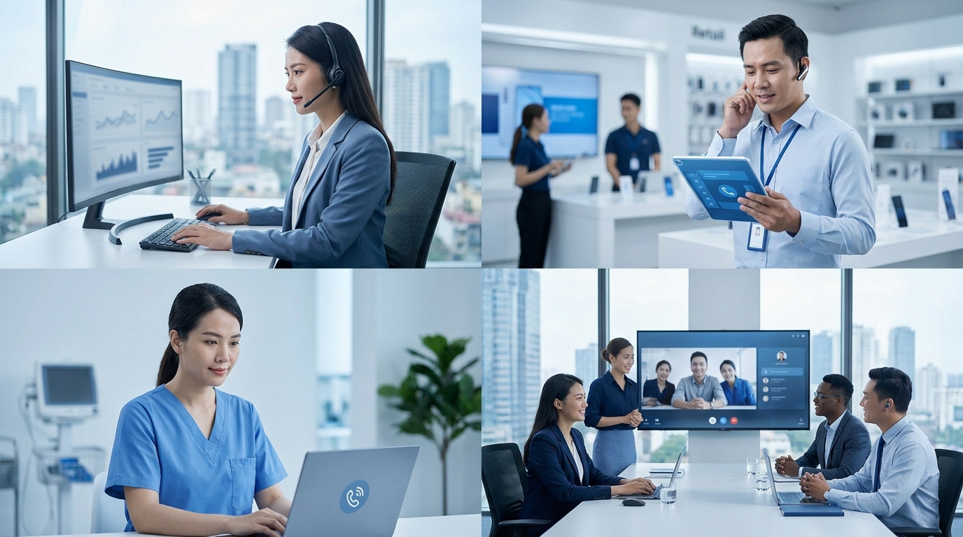 Giải pháp contact center cho nhiều ngành