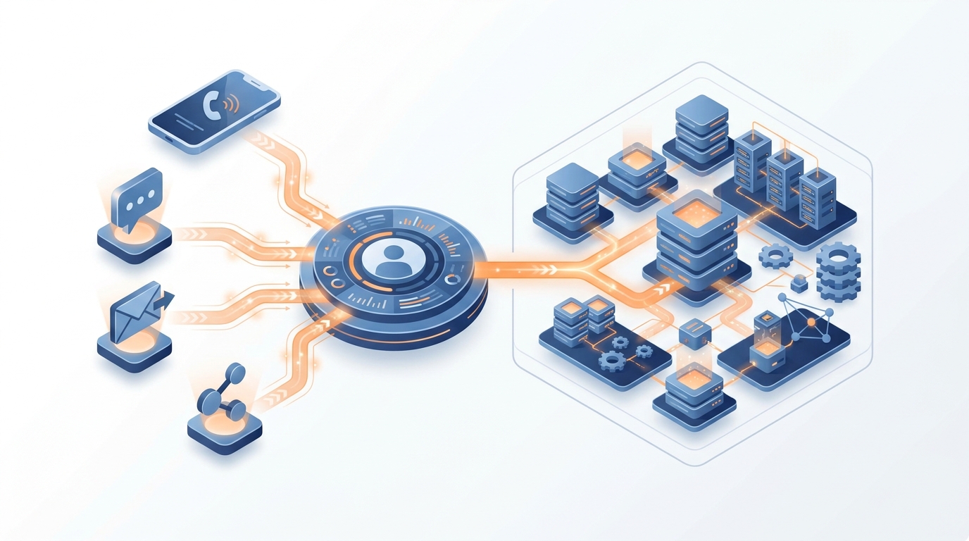 Luồng omnichannel và tích hợp CRM